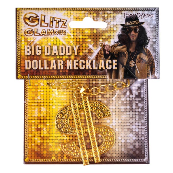 Halsketting dollarteken 2 kleuren