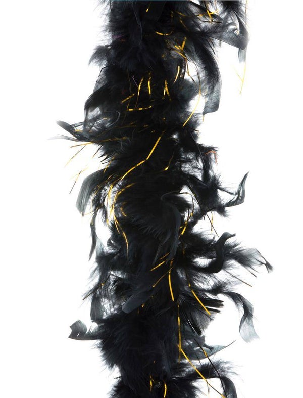 Boa zwart met gouddraad 2 m 45 gr