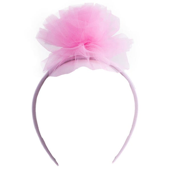 Diadeem met tule pompon