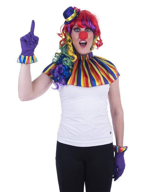 Clown set 5dlg regenboog