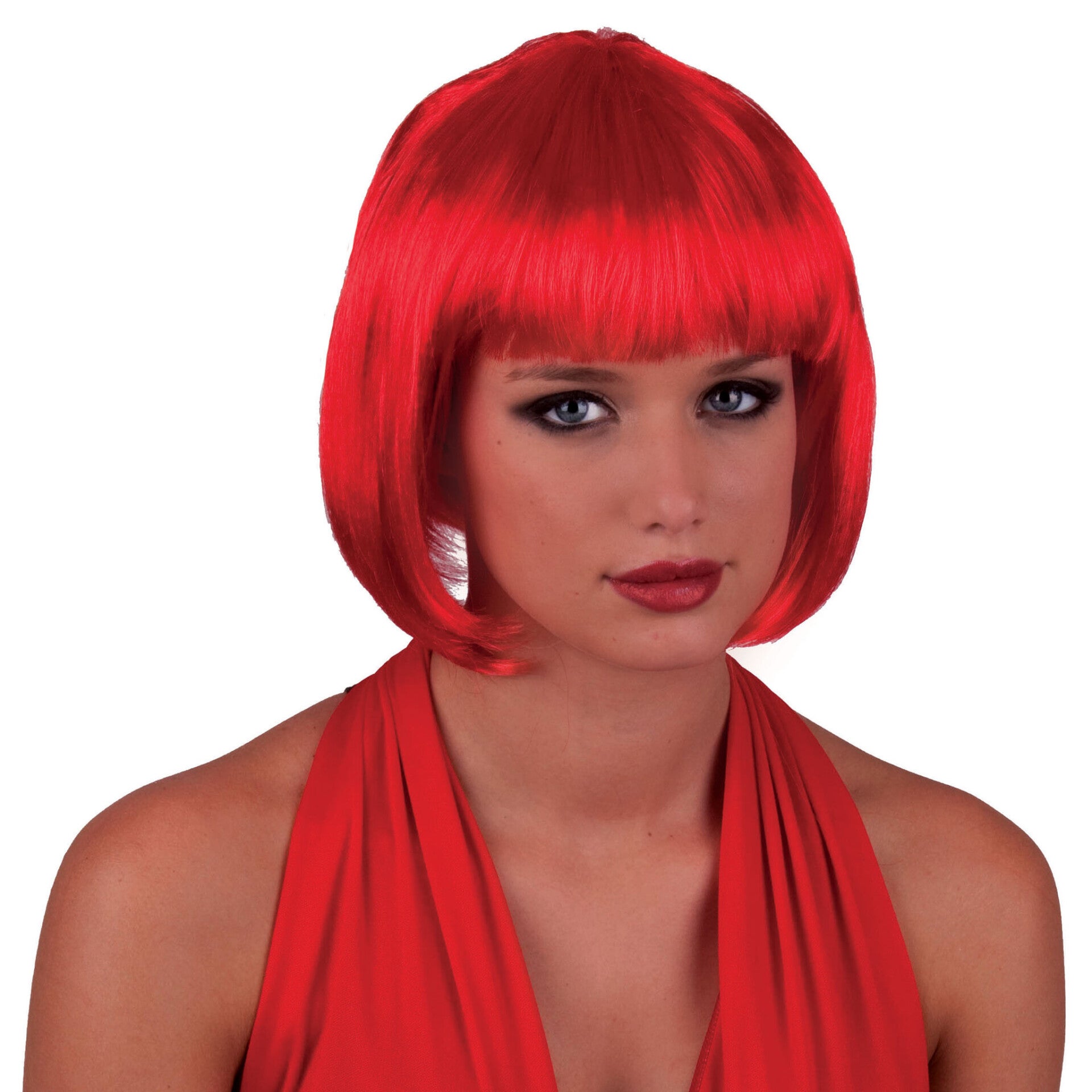 Pruik sexy Holly rood