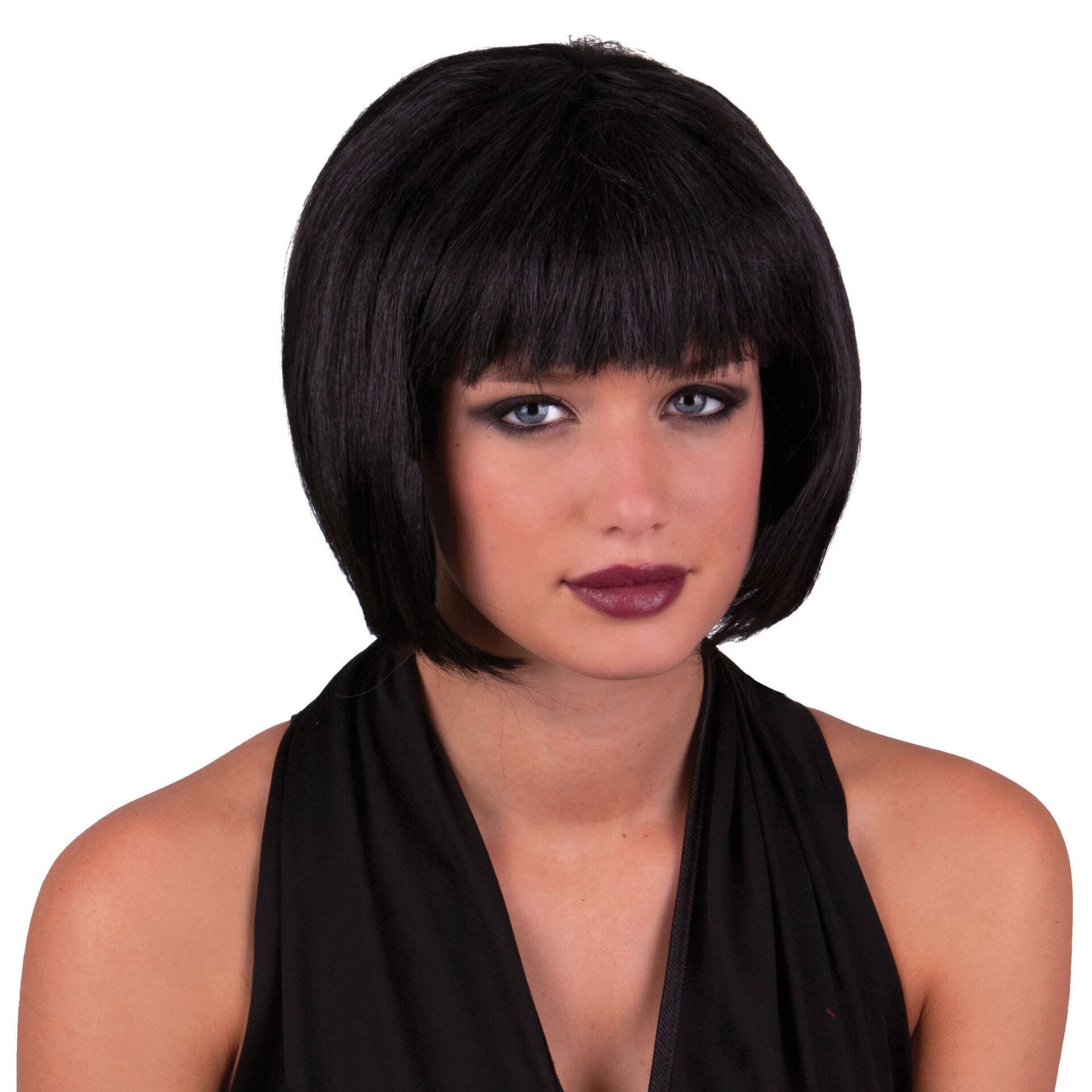 Pruik sexy Holly zwart