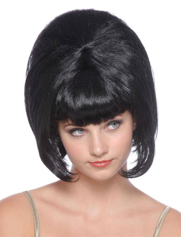 Sixties bob pruik zwart