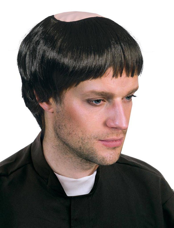 Pruik priester kaalkop