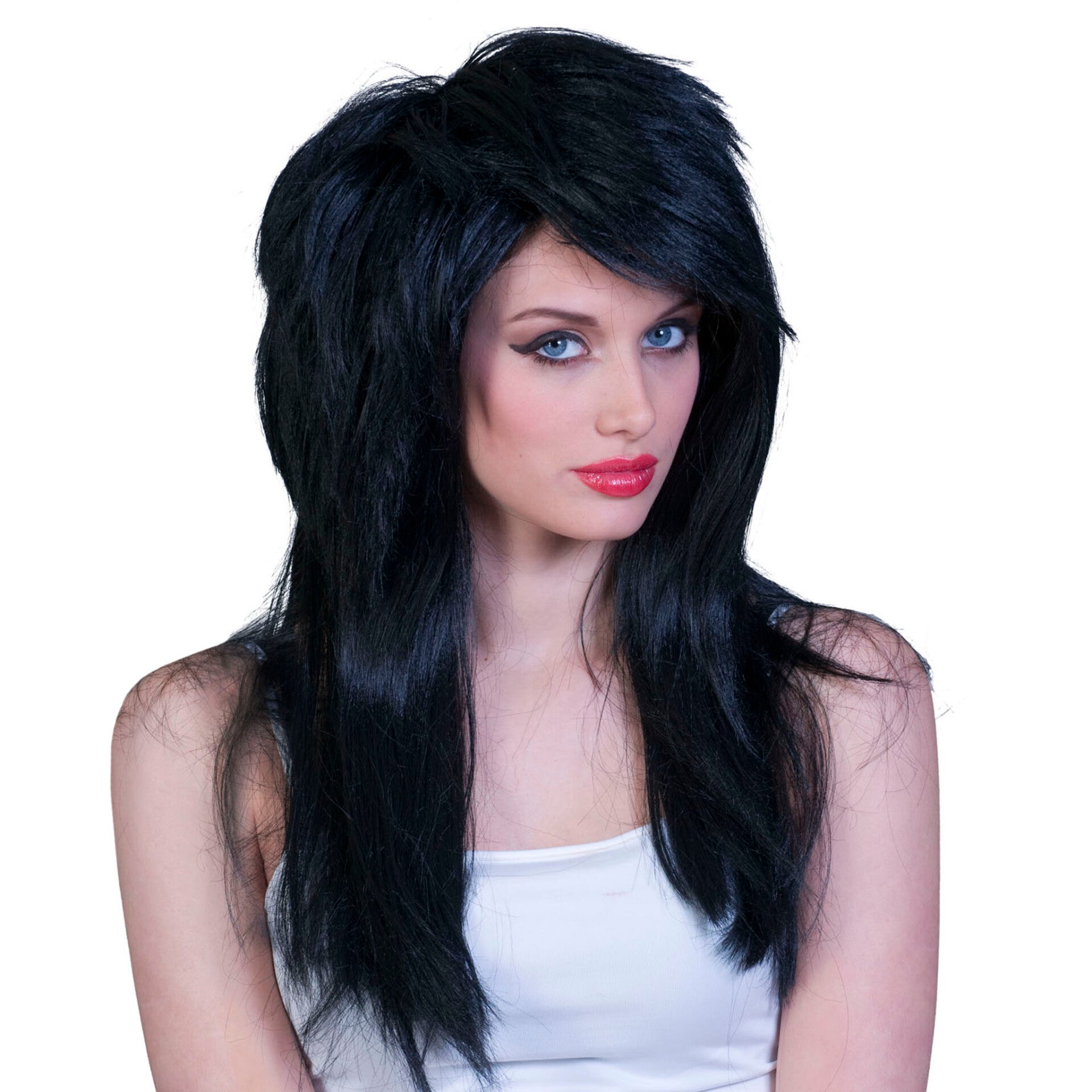 Pruik vamp zwart