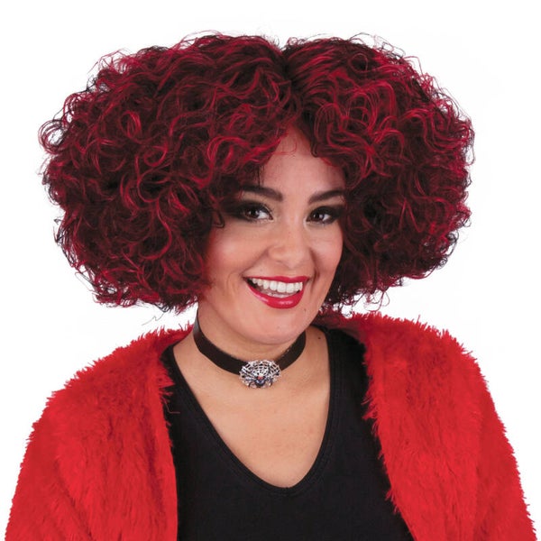 Pruik Rood zwart