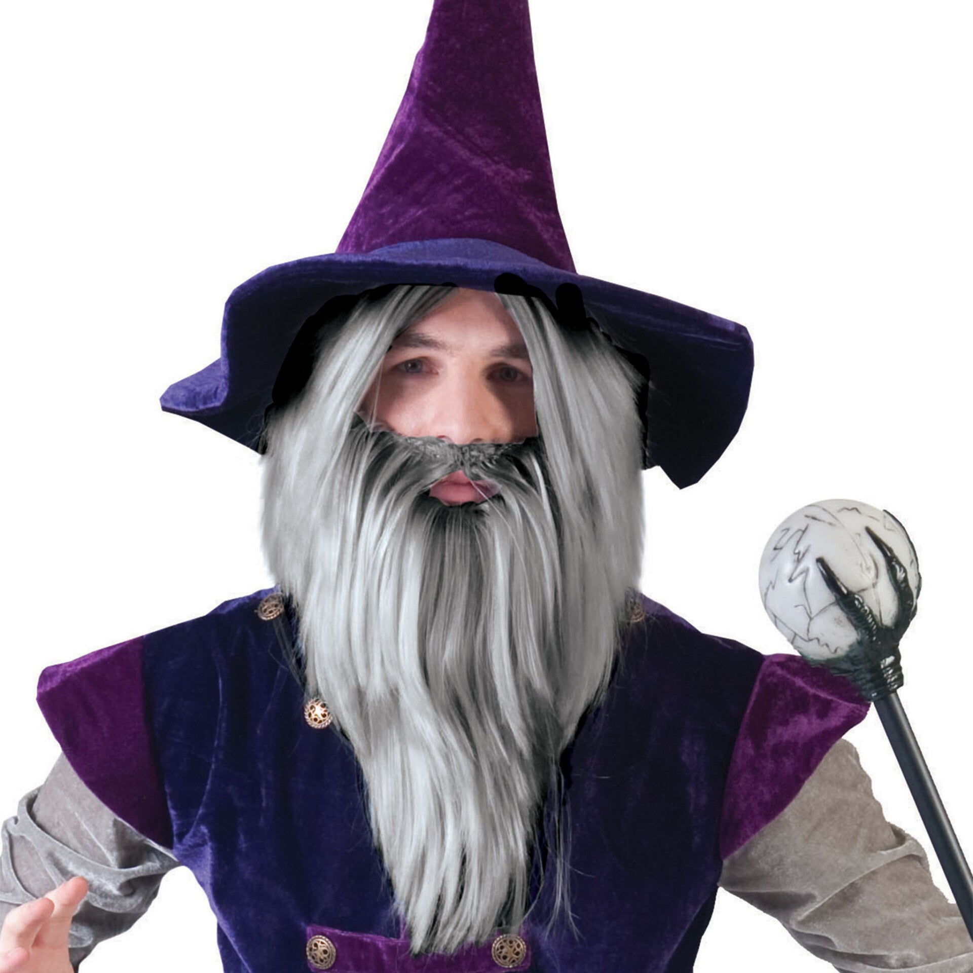 Pruik en baard tovenaar