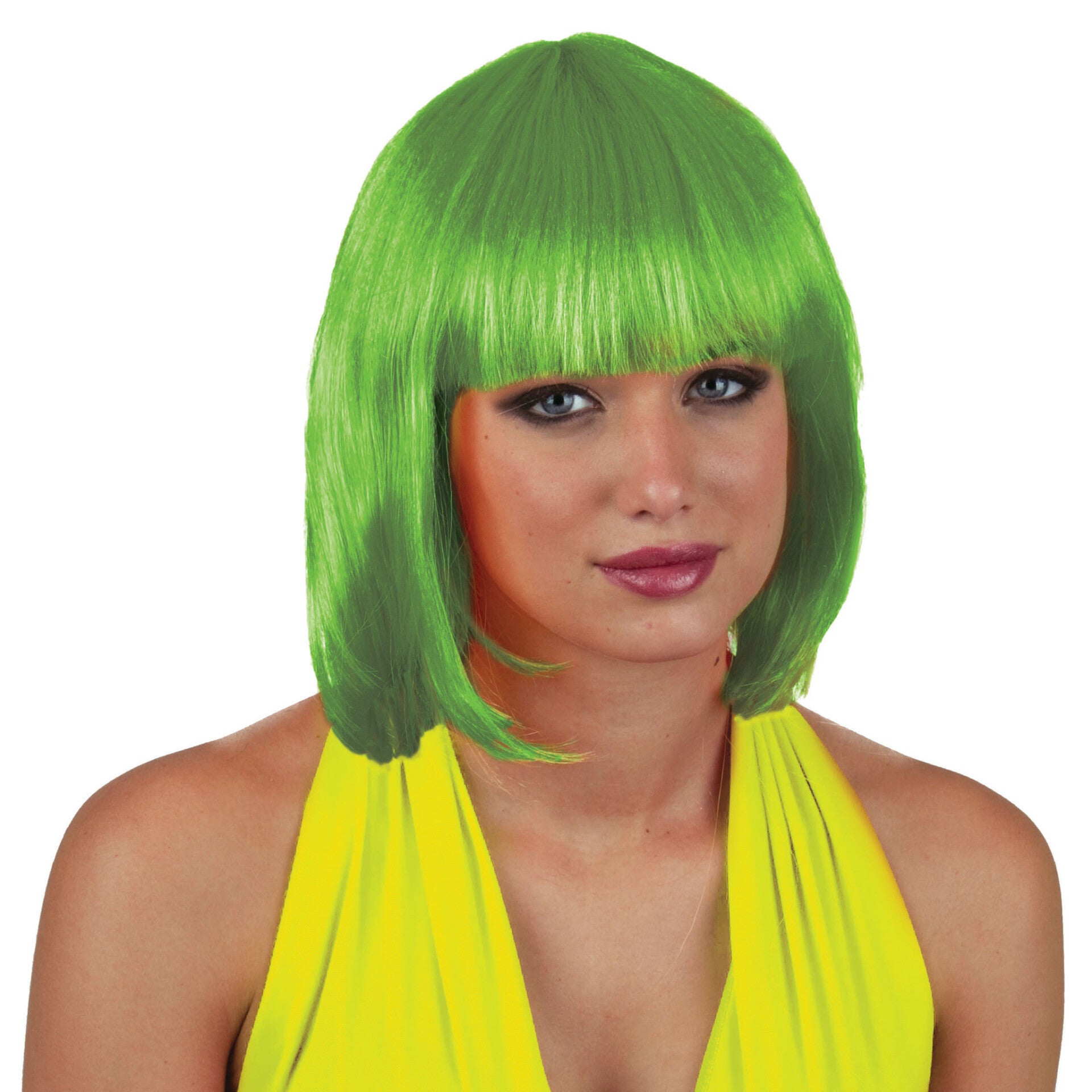Pruik sexy Holly groen