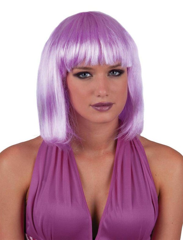 Pruik sexy Holly licht paars