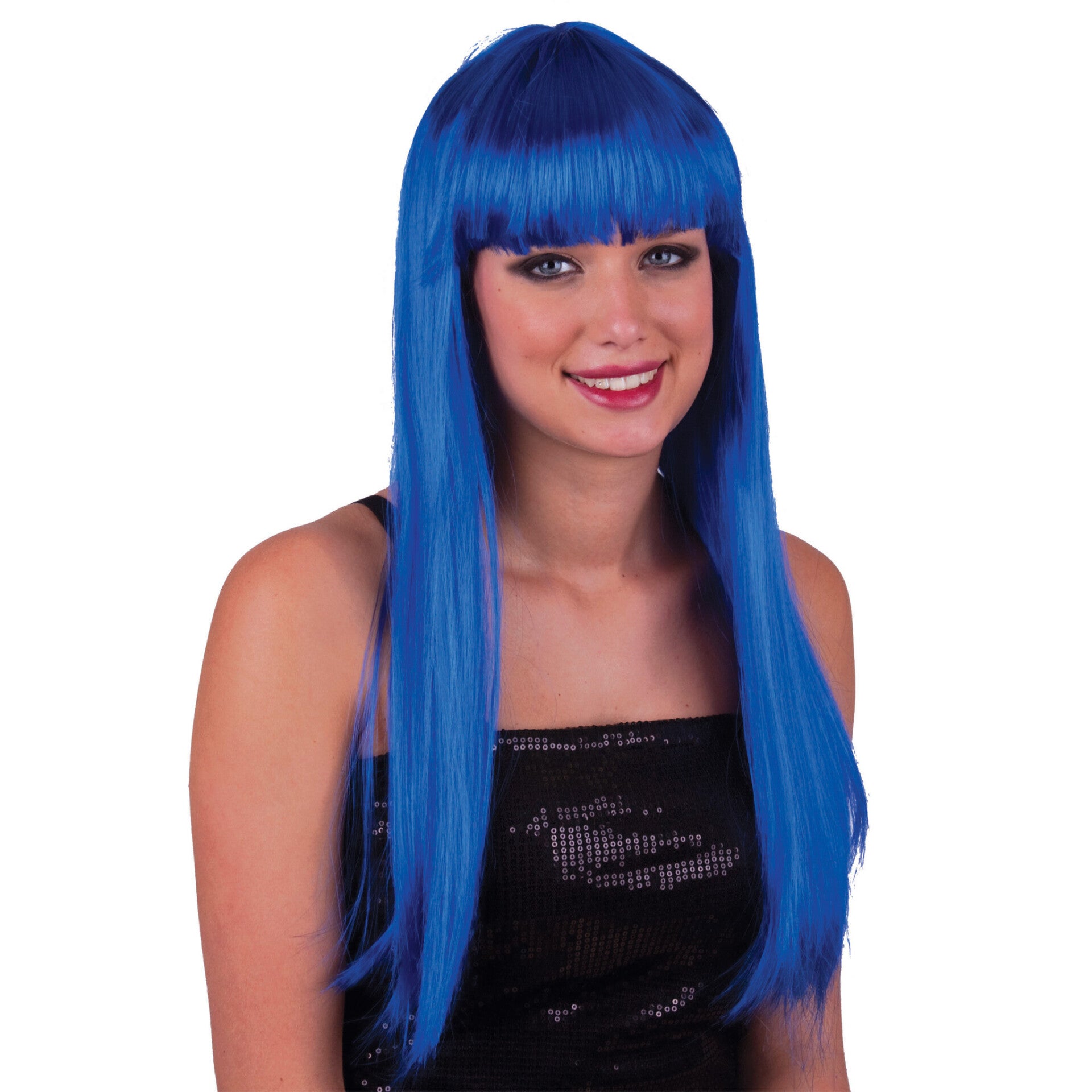 Pruik pretty pony blauw