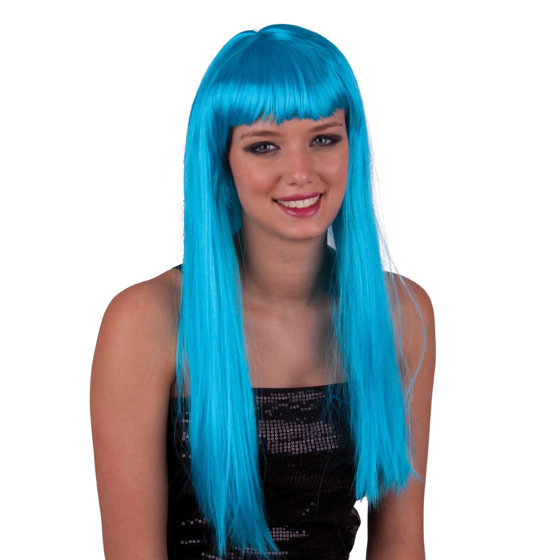 Pruik pretty pony turkoois