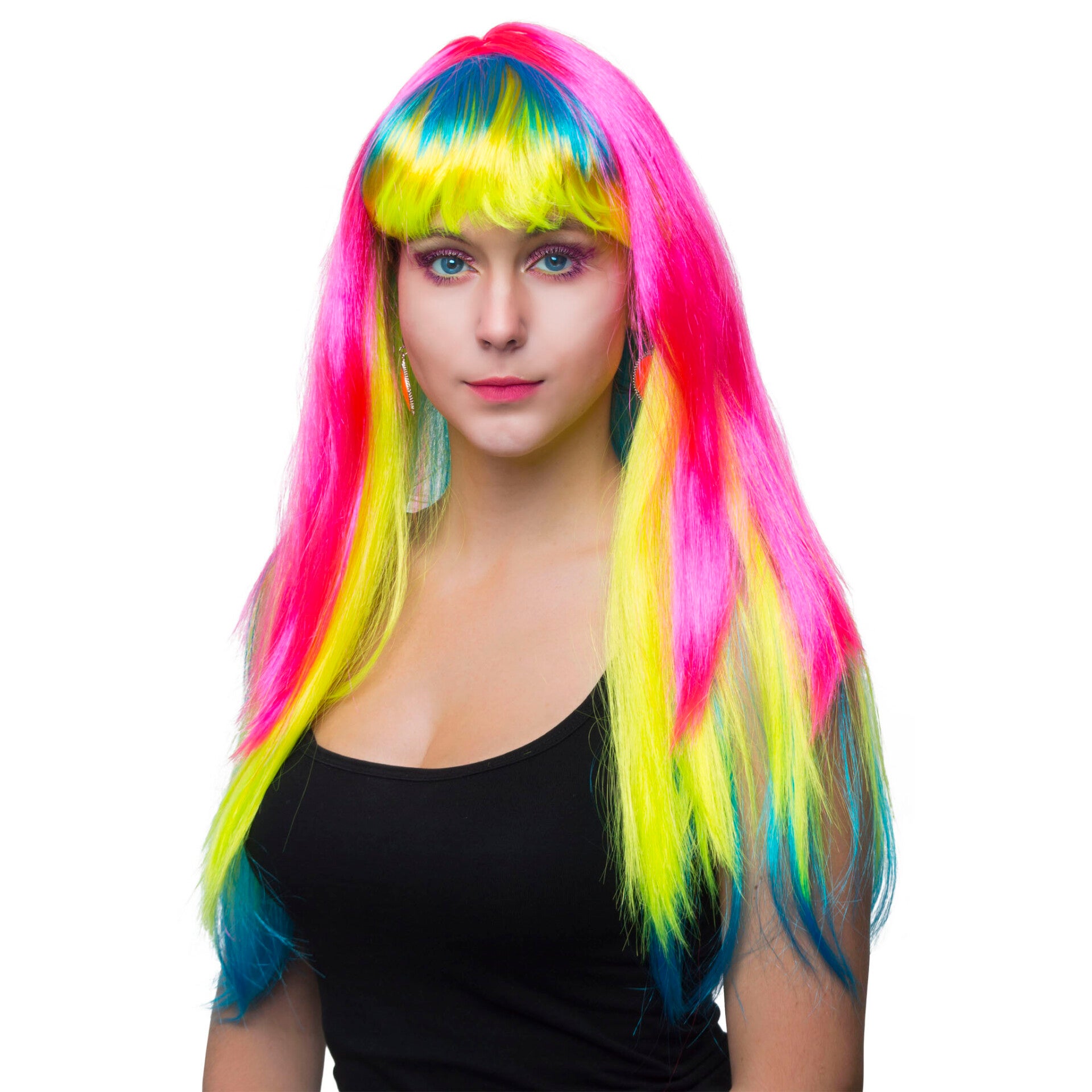 Pruik Multicolor regenboog