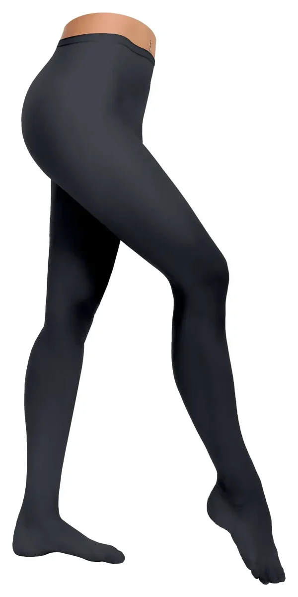 Dikke panty Zwart (Ook in XL verkrijgbaar)