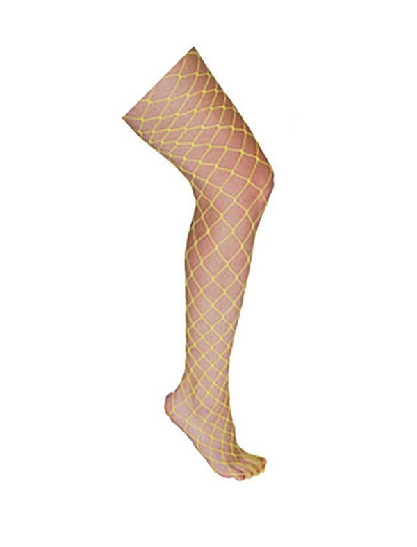 Netkousen unisex Geel