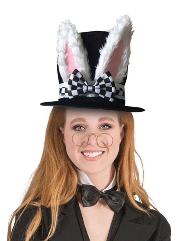 Hoge hoed met konijnenoren