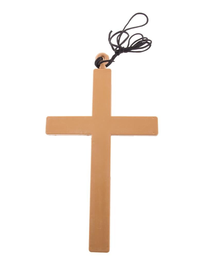 Halsketting met goudkleurig kruis