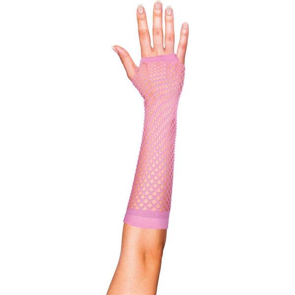 Handschoenen net lang Pink