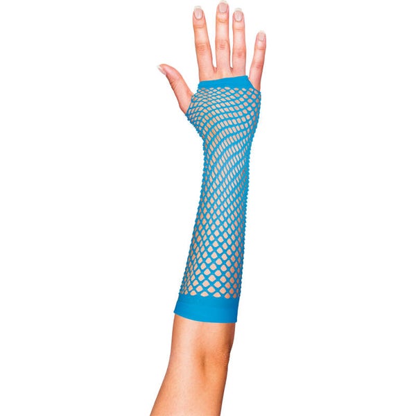 Handschoenen net lang Turquoise