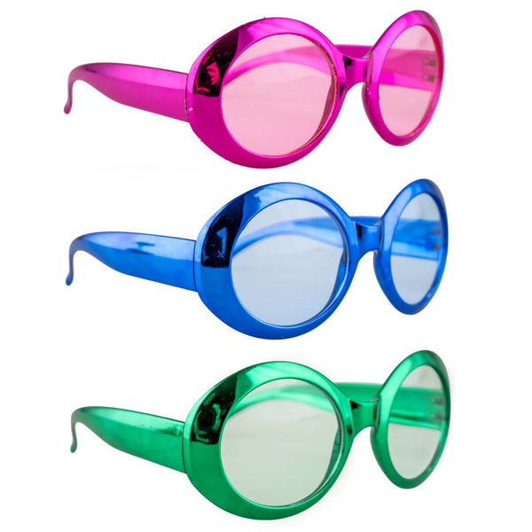 Bril retro, in 3 assorti kleuren verkrijgbaar*