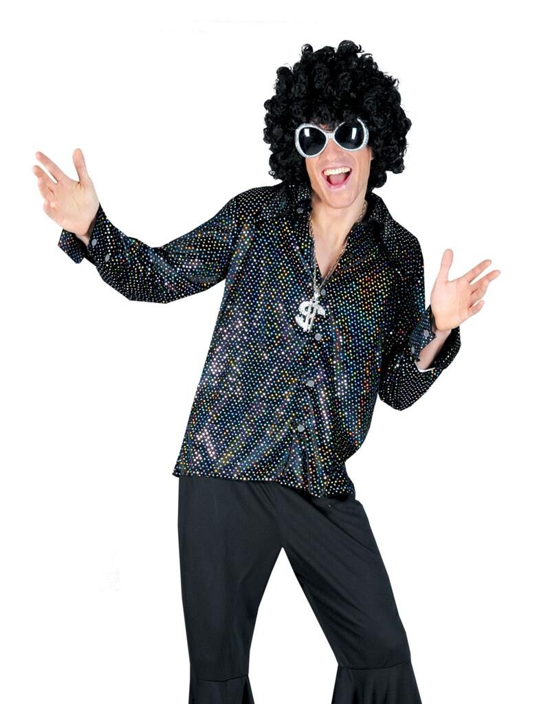 Disco full Glitter Blouse zwart