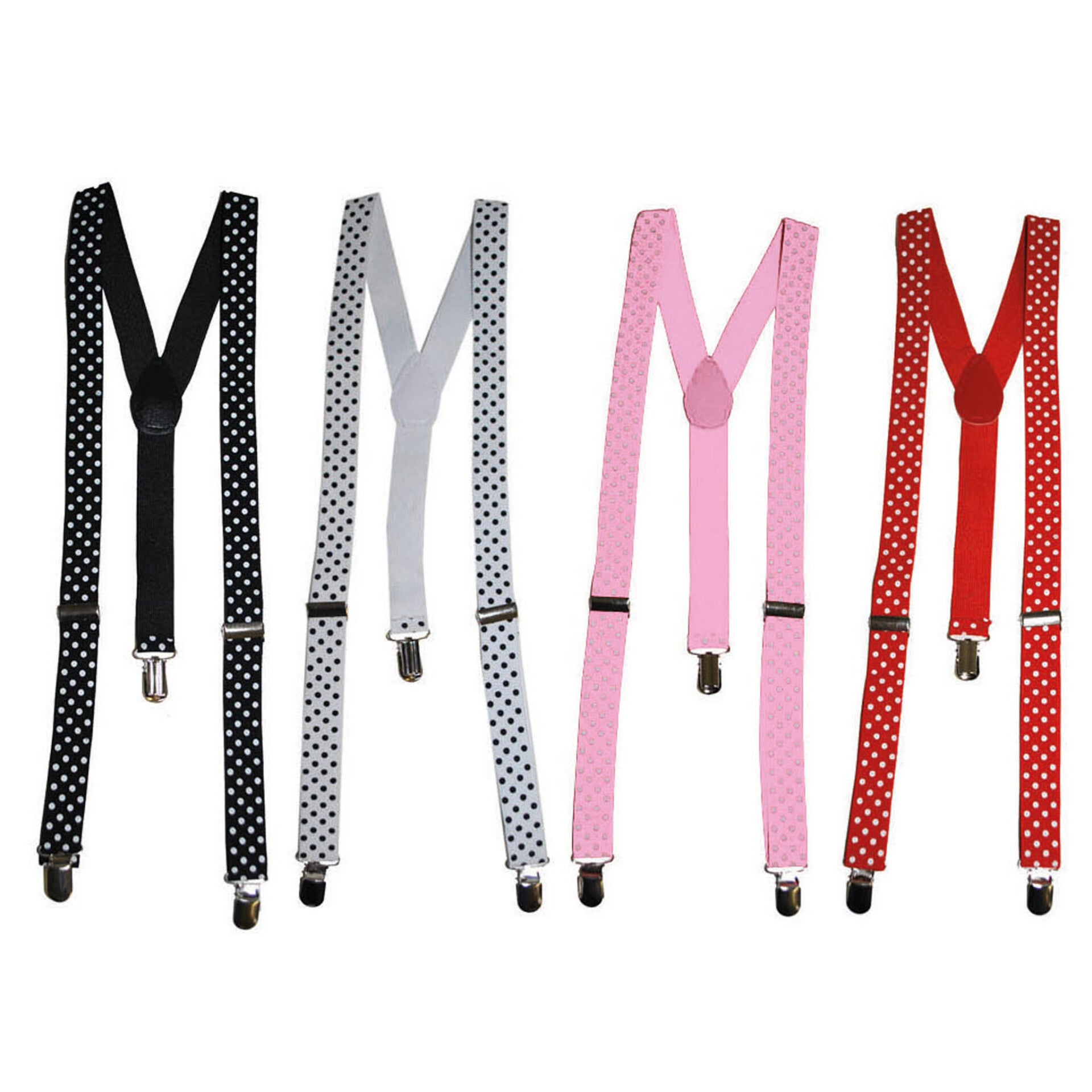 Bretellen met polka dots