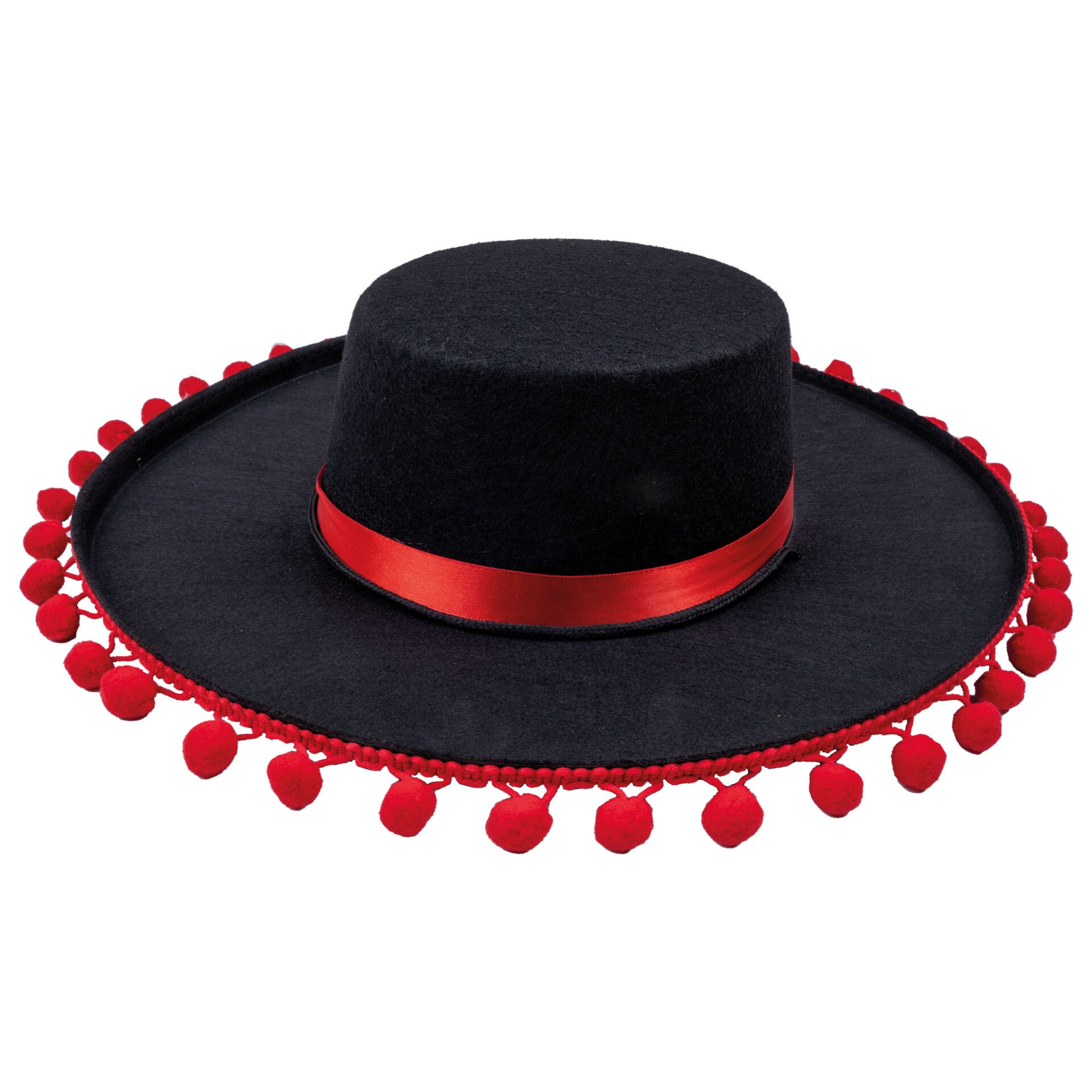 Spaanse hoed met bolletjes