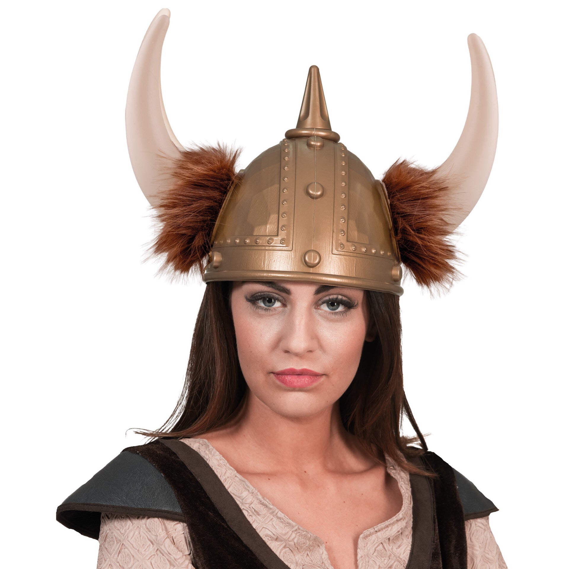 Vikinghelm met hoorns