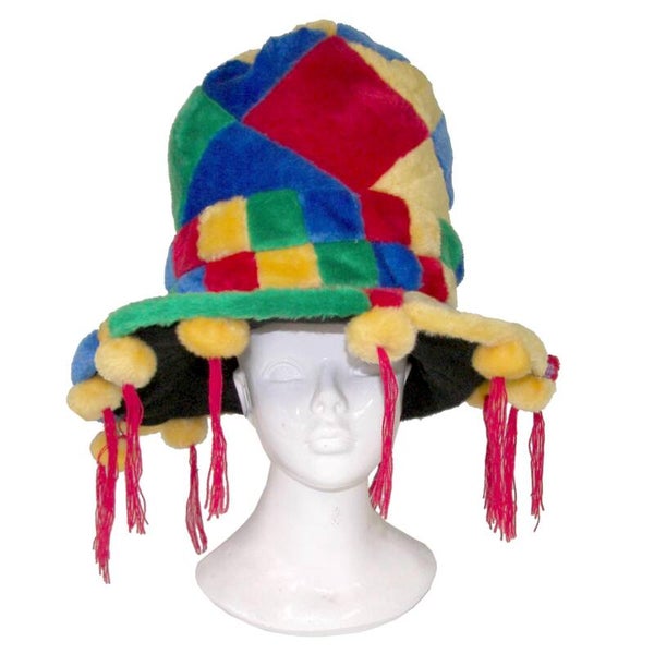 Hoge hoed bont gekleurd