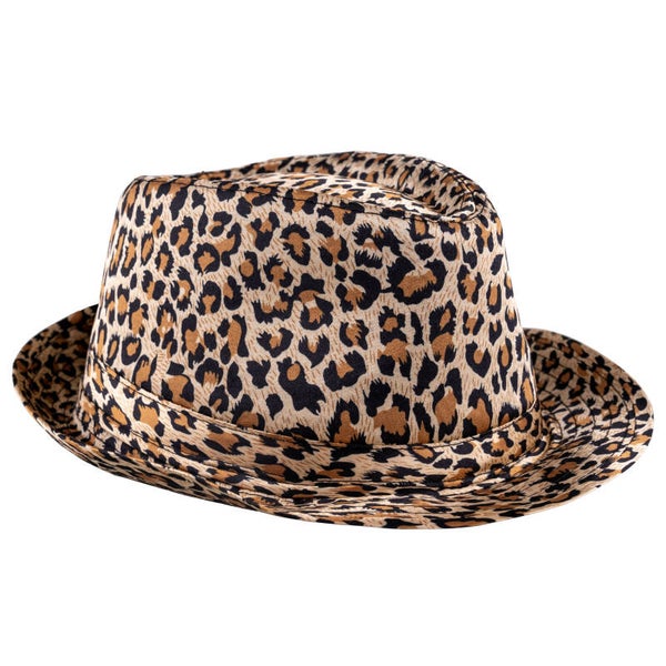 Hoed met luipaardmotief