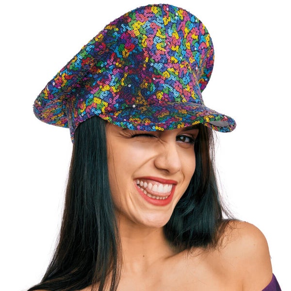 Pet XL met pailletten multicolor