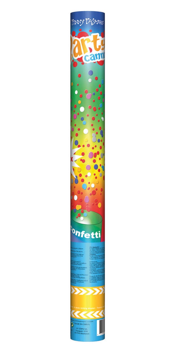 Confettikanon 60 cm multicolor