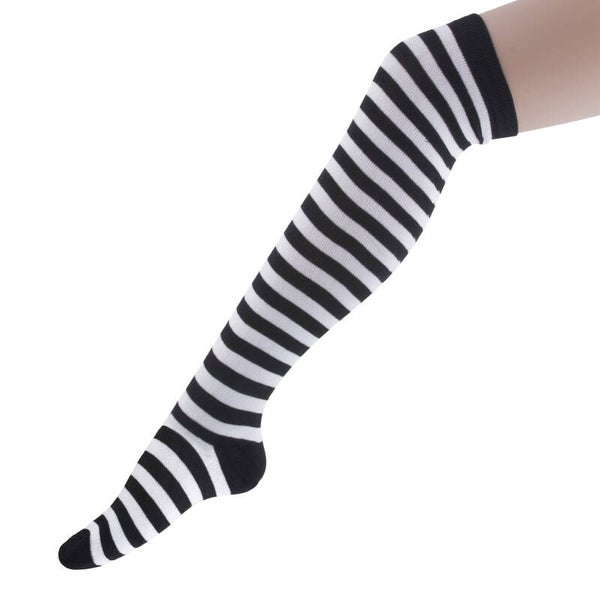 Kniekousen zwart wit 50 cm