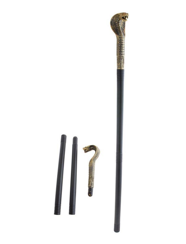 Wandelstok met slangenhoofd 82 cm