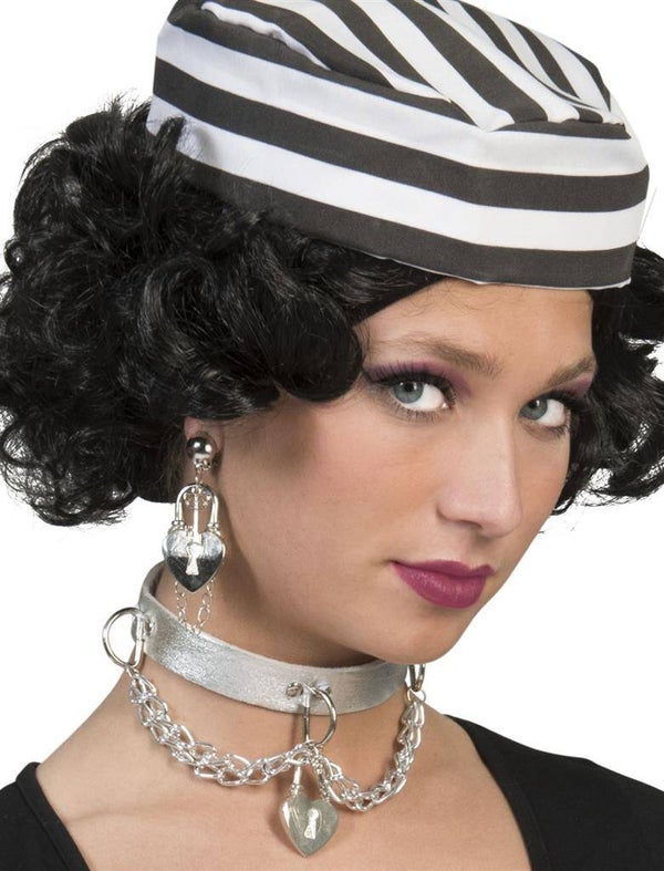 Halsband met hartvormig slot