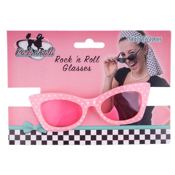 Bril rock 'n roll  in diverse kleuren