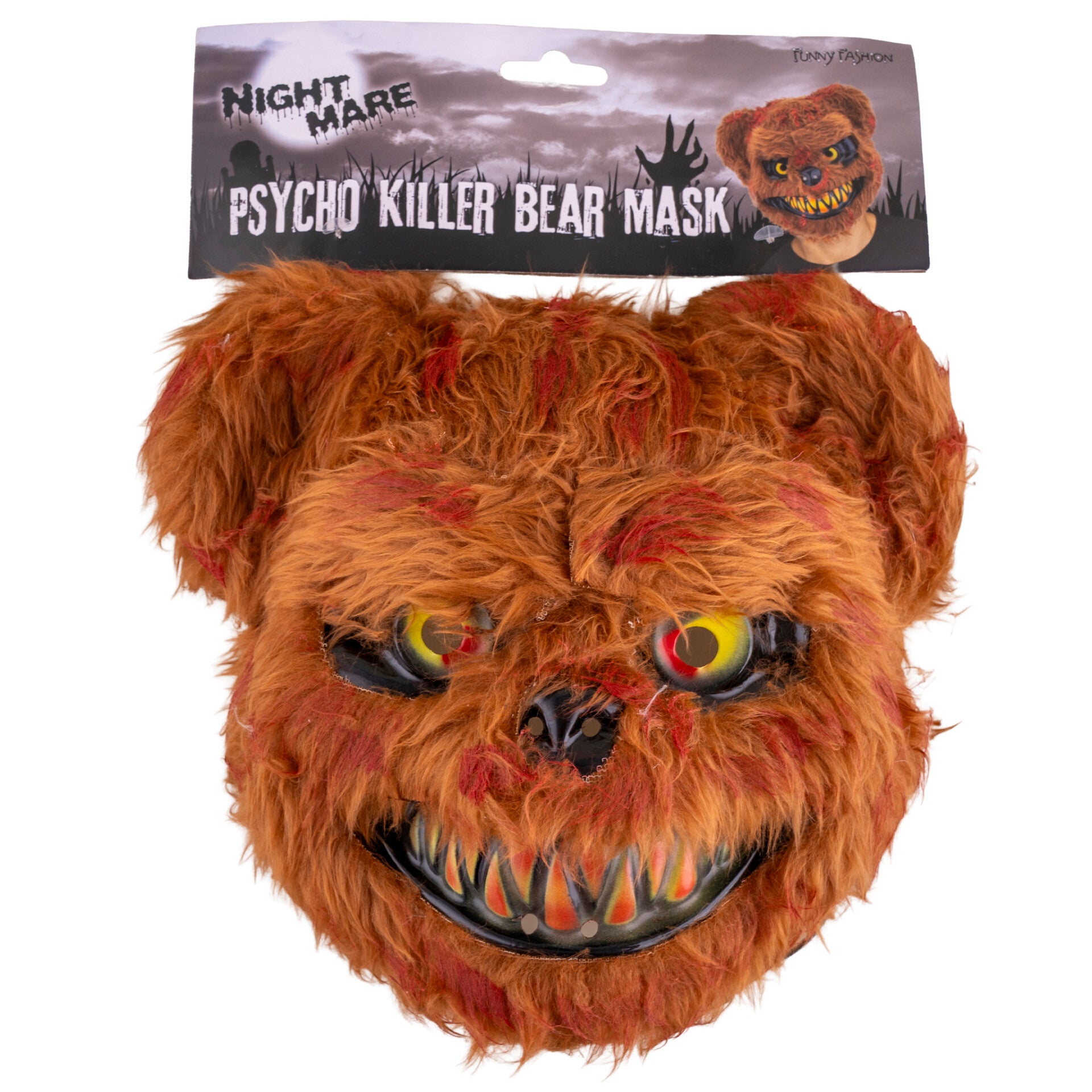Masker scary beer bruin