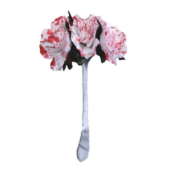 Bruidsboeket met bloed