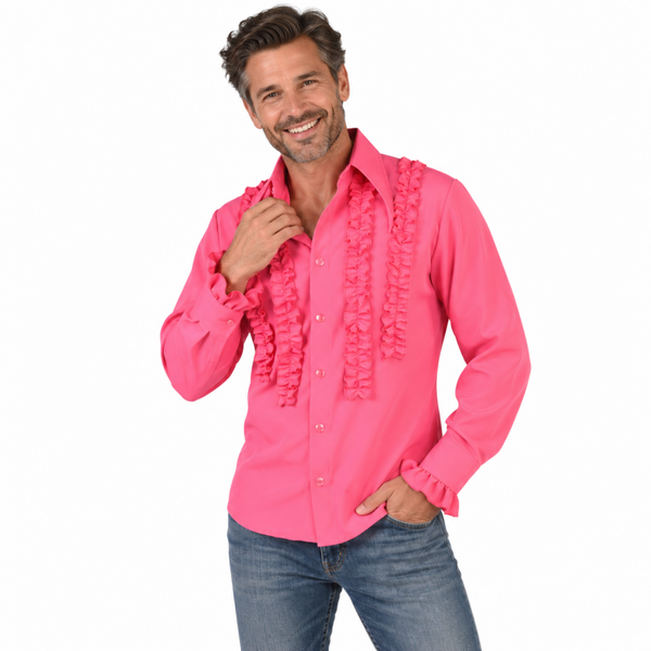 Rouches Hemd Silky Pink
