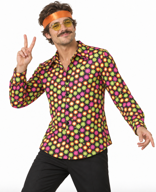 Bloemen Hippie Overhemd Fiercly