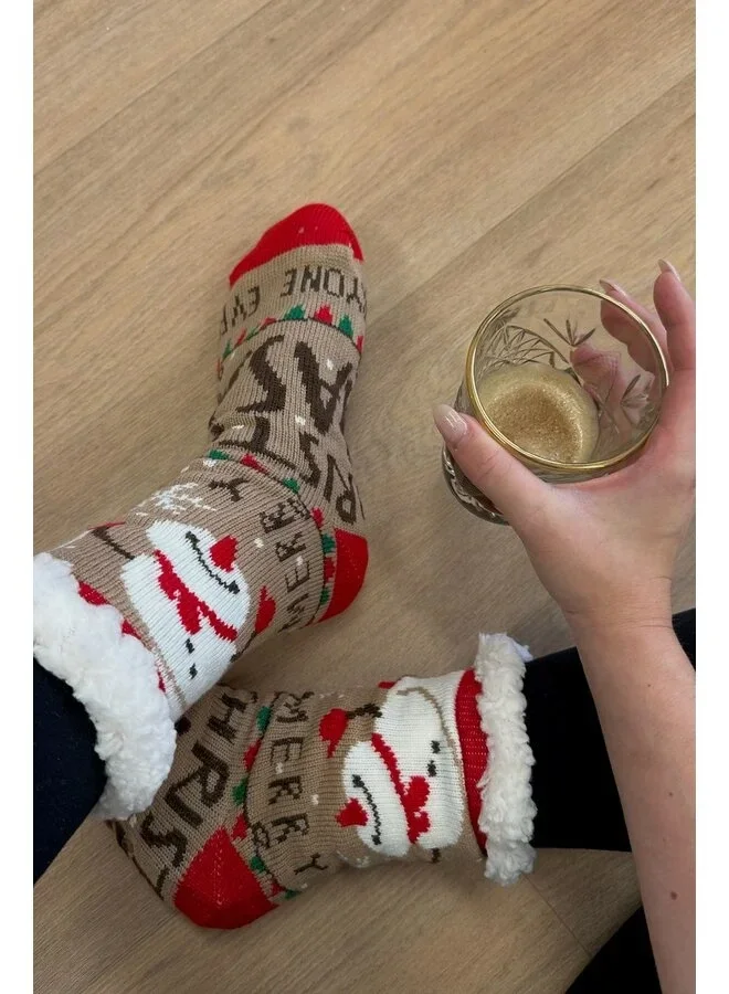 Heerlijk warme Kerst Slofsokken