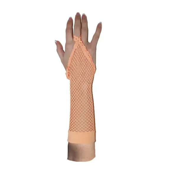 Handschoenen net rond vinger Oranje