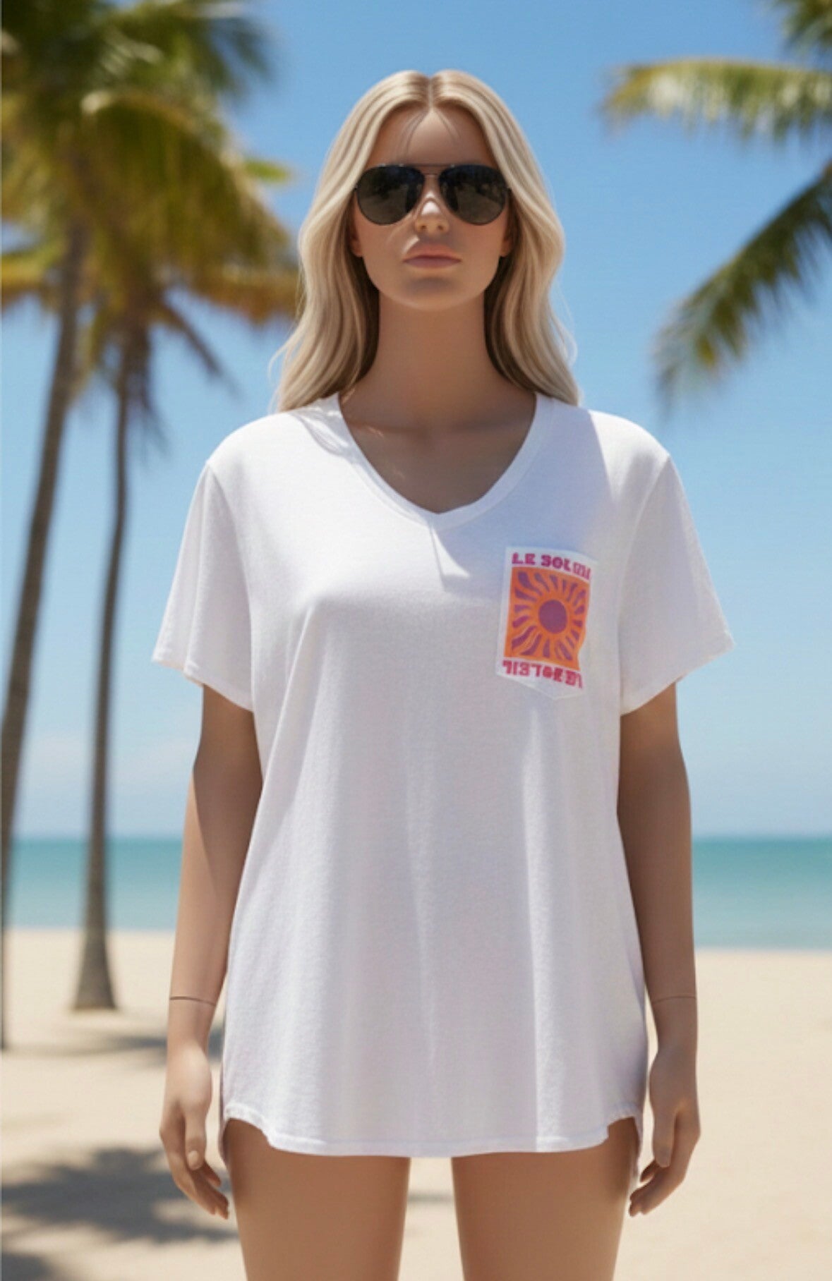 Le Soleil T-shirt – Wit