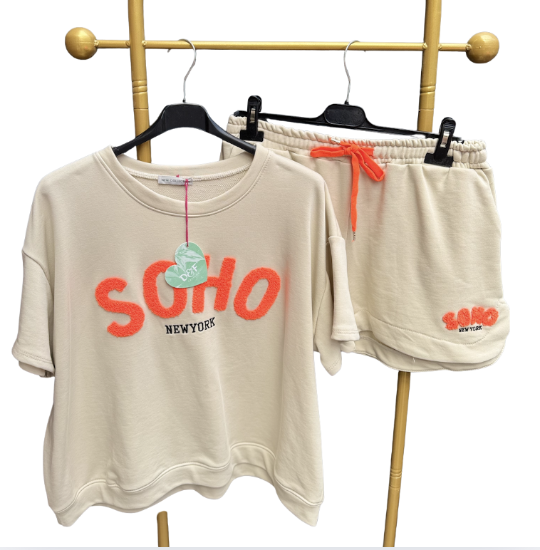 SOHO 2 delige set, shirt en short deluxe