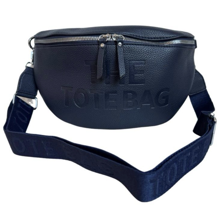 Heuptas/schoudertas in tote bag-design Navi Blauw