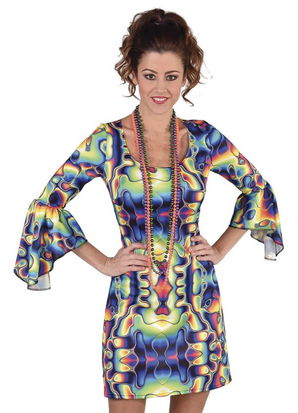 Party Jurk Jersey Groovy Colours