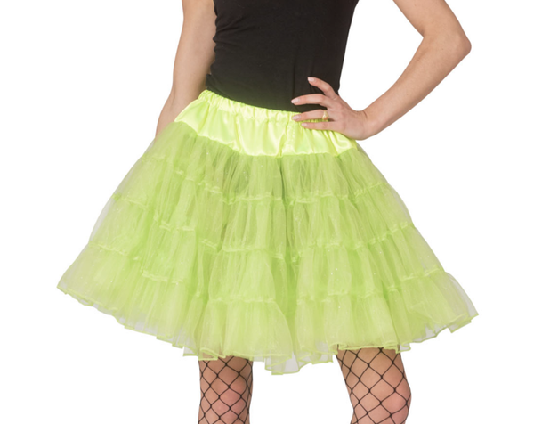 Petticoat glitter groen
