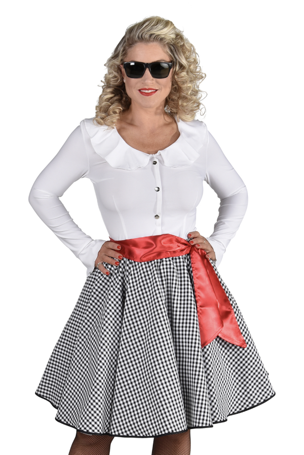 Rock'N Roll Rok Zwart/Wit