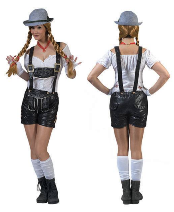 Tirol Shorts zwart Leatherlook