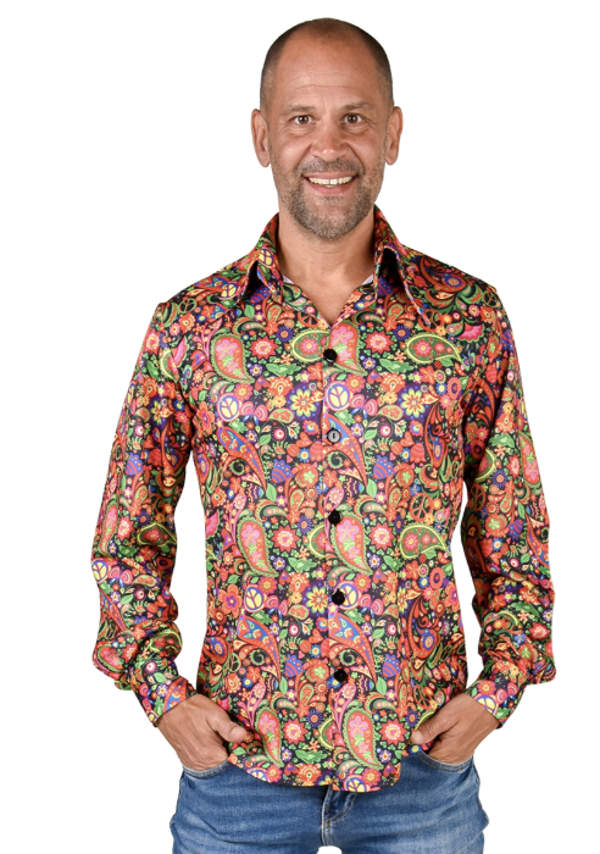 Blouse Jersey Paisley Flowers