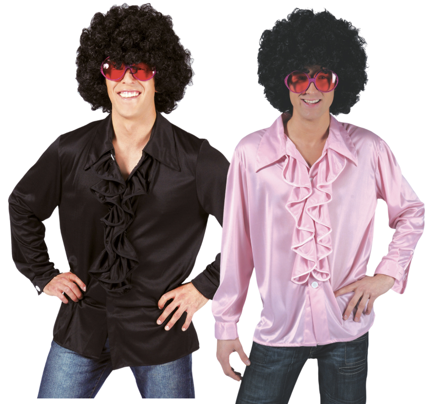 Rouches Blouse Roze of Zwart